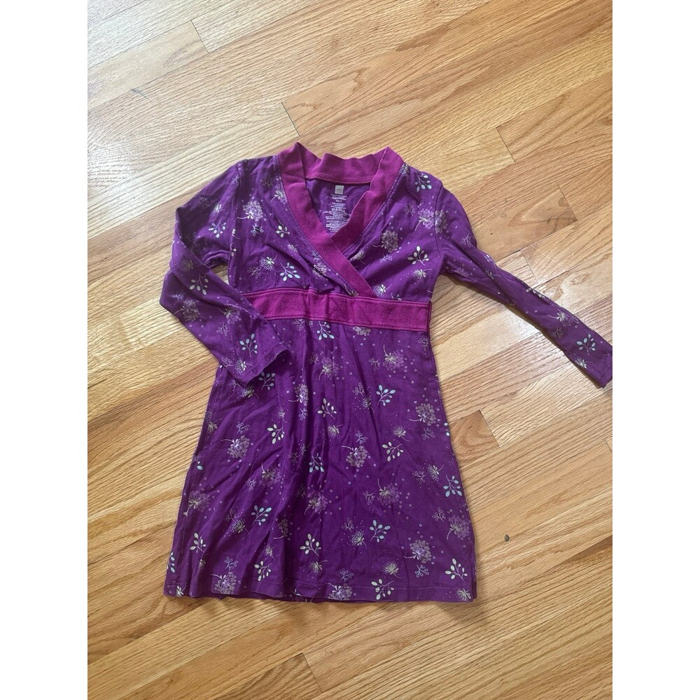 Tea collection girls faux wrap dress